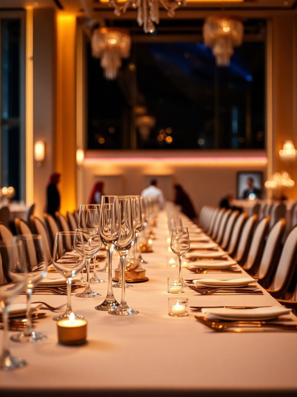 Gala dinner setup
